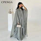 Elegant Arabic Satin Abaya Dress with Hijab Eid Muslim Women Modest Cardigan Islamic Vacation Outfit New in Turkey Kaftan Robe