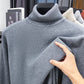 Autumn Mens High Quality Knitted Turtleneck Sweater Slim Fit Long Sleeve Anti-pilling Pullover Solid Color Trend Men Streetwea
