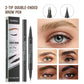 Waterproof Eyebrow Pen, Microblading Eyebrow Pencil With 4 Split Head, Natural Looking Brows Makeup ( 5 Colors)