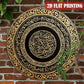 2D Ramadan Mubarak Aluminum Sign - 1pc 8x8" Glam Wall Hanging, Home Party Decor, Perfect Festival Gift