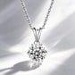 0.5ct-1.0ct VVS1 D Color Moissanite Necklace 925 Soild Sterling Sliver Chain with Certificate Fine Jewelry for Woman Jewelry