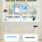 OffiGo Electric Standing Desk, 120 X 54cm Height Adjustable Desk with 3 Drawers, RGB LED Strip, White
