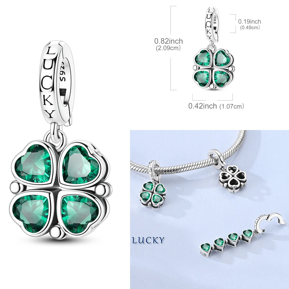 2026 Hot Sale Charms Bead 925 Sterling Sliver Pink Butterfly Luminous Firefly Dangle Fit Bangle Bracelet Necklace DIY Jewelry
