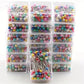 New 100pcs Fashion Sewing Needles Colored Glass Ceramics Head Bead Pin Stitch Knitting Needles Sewing Fixed Diy Safety Pin