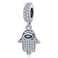 Hot Sales 925 Sterling Silver Charms Beads Devil's Eye Fatima's Hand Cross Beads Fit Original Bracelet Women DIY Jewelry Gifts