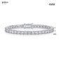Dainty Full Moissanite Tennis Bracelet 18k Gold Plated 925 Sterling Silver D Color Lab Created Diamond Bracelet for Women Men