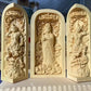 Solid Wood Carving Three Open Buddha Statue, Collapsible Sculpture, Living Room and Bedroom Decoration, Modern Art