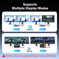 Lemorele 4K USB-C Hub 7 Ports Docking Station USB Hub Adapter USB C to Dual HDMI 4K@60Hz for Windows MacBook Air Laptop