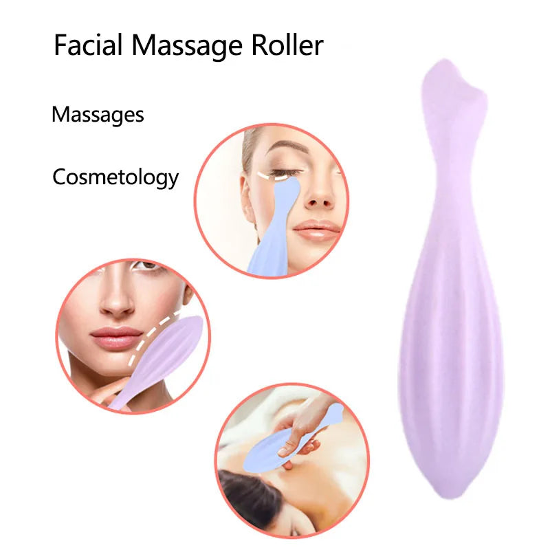 Alwafore Face Roller for Face and Eye Face Beauty Roller Tools Gua Sha Face Massage Silicone Face Roller Beauty Skin Care Tool