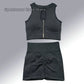 Yoga Suit High Waist Leggings Running Training Tights Sports Outfits Long Sleeve Crop Top Bra Seamless Fitenss Set Fitness Wear