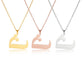 EUEAVAN Arabic Letter Pendant Necklace for Women Men Stainless Steel Arab Initial Alphabet Necklaces Lucky Amulet Muslim Jewelry