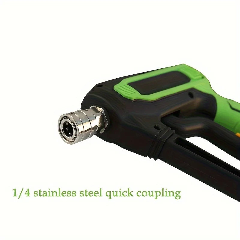 Heavy Duty 5000PSI Pressure Washer Gun, 1/4" Quick Connect, G3/8 Thread Stainless Steel Spray Gun for Car Cleaning