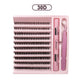 LASHVNNA Lash Clusters Kit With Waterproof Strong Hold DIY Lash Extension Kit Lash Bond And Seal And Eyelash Tweezers Makeup