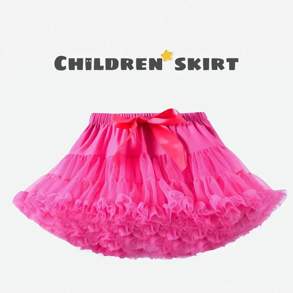 Children's Skirt Baby Girls Tutu Skirt Fluffy Children Ballet Kids Pettiskirt Baby Girl Skirts Princess Tulle Party Dance Skirts