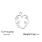 EUEAVAN 5pcs Stainless Steel Charms for Jewelry Making Leaves Lotus Flower Star Pendant Mini Charm Necklace Bracelet DIY Gifts