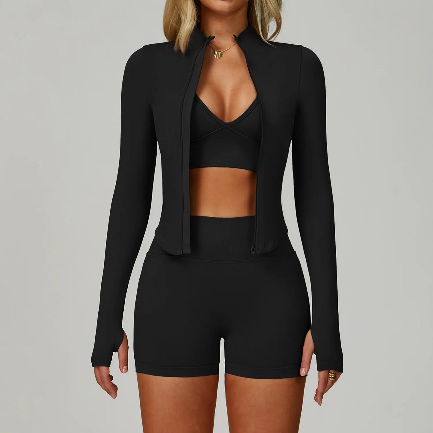 Yoga Set 2/3PCS Gym Clothes Women Tracksuit Workout Outfits Fitness Set Sportswear High Waist Leggings Sports Bra Athletic Wear