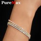 New 2&3&4mm Moisssanite Tennis Bracelet Original 925 Sterling Silver Jewelry Moisssanite Diamond Tennis Chain for Women & Men