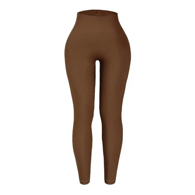 Women's Seamless Knitted Thread yoga Pants High Waisted Sports Leggings Hip Lifting Running Training Slimming and Fashionable