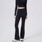 Women's High-Waist Yoga Pants Flared Sports Pants Hip Covering Skirt Running Leggings Dance Training Pilates Fitness Trousers