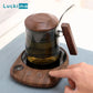 Electric Beverage Heating Plate 200W Smart Milk Tea Coffee Cup Mug Warmer for Desk 5 Temperatures with Timer Automatic Shut Off