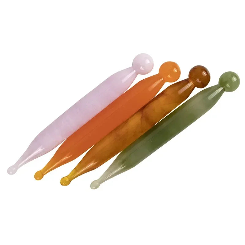 1pcs Jade Stick Stone Gua Sha Facial Massage Acupunctur Point Pen Chinese Medicine Guasha Beauty Messager Tool