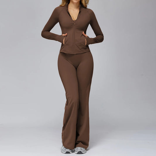 Yoga Set 2/3PCS Women Clothes Sports Outfits Fitness Tracksuit Yoga Suits Gym Legging Workout Long Sleeved Female Bra Sportswear