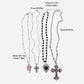Y2K Sweet Cool Girl Personalized Creative Cross Love Pendant Necklace, Suitable for Daily Wearing