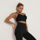 Solid Color seamless gym Yoga Set Legging +sport bra+short+long sleeves Tracksuit  Women Gym Suit Comprehensive Training Jogging