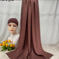 110colors Modal Hijab with Modal Undercap Set Basic Stretchy Pullover Headscarf Thin Breathable Sunscreen Head Wrap Hijabs Scarf