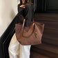 Suede Tote Bag Fashionable Women Shoulder Bag, Designer for Travel Large Capacity Shopping Pocket Office Briefcase New Sac Luxe
