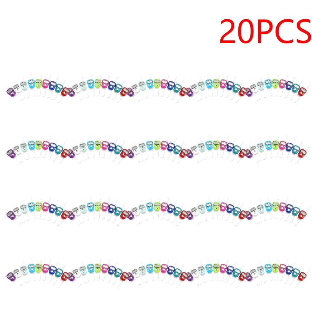 20pcs Finger Counter Ring 5 Digital LED Electronic Handheld Tally Counter Clicker Counter with  Islamic Tasbih Bead