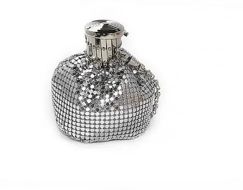 Boutique De FGG Mini Fashion Aluminum Day Clutches Women Casual Coin Purse Money Bag Evening Purse Party Dinner Clutch Handbag