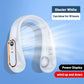 Neck Bladeless Fan Mini Ultra Long Life Portable Lazy Silent Fan USB Charging Student Sports Office Digital Display Power 5 Gear