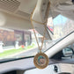 Muslim AYATUL KURSI Dua-al-Safar rearview mirror stainless steel car hanger islam car pendant