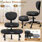 Meditation Chair, Cross Legged Chair with Wheels, ADHD Chair, Criss Cross Desk Chair with Height Adjustable Backrest and Adjustable Stool, Flexible Design for Fidgety Sitters,Black
