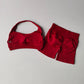 Sexy Halter Neck Beautiful Back High Waist Peach Sports Bras Shorts Suit Pilates Gathering Yoga Vest Training Fitness Bra Sets
