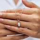 PureNew 1-5ct Classic Full Moissanite Necklace For Women S925 Silver Plated 18k Gold D Color VVS1 Women's Moissanite Chain Gift