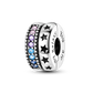 Silver Clasp 925 Sterling Silver CZ Pave Clip Charms Daisy Beads Stopper Safety Chain Fit Original Bangle Bracelet Jewelry Clips