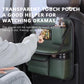 SEAMETAL Car Seat Back Storage Bag Large Capacity Multi-Pocket Backseat Organizer Foldable Dining Table Tablet Tray Hanging Bag