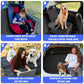 Dog Car Seat Cover, Back Seat Cover for Dogs Pet Car Seat Protector Waterproof Rear Seat Cover Durable Car Seat Cover, fits Middle Armrest for Most Cars SUVs Trucks (53” Width)- Black