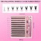LASHVNNA Lash Clusters Kit With Waterproof Strong Hold DIY Lash Extension Kit Lash Bond And Seal And Eyelash Tweezers Makeup