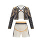 2026 Spring Summer Girl Cosplay Singer Fashion Clothes Stage Performance 3PCS Set Children Show Halloween Carnival Party Costume