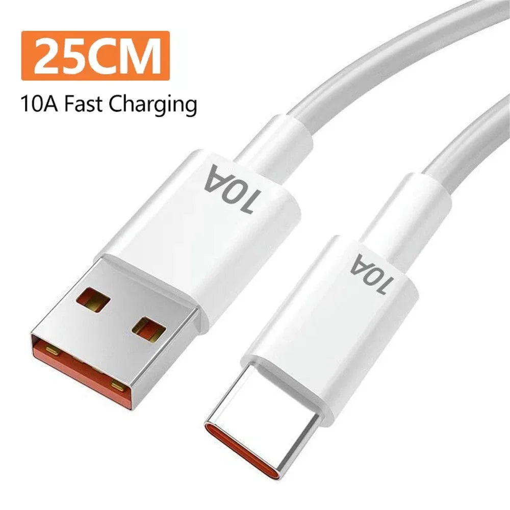 240W 5 in 1 USB C GaN Desktop Charger Fast Charge Phone Adapter 10A Type C Cable For iPhone Samsung Xiaomi EU/US/UK Plug Charger