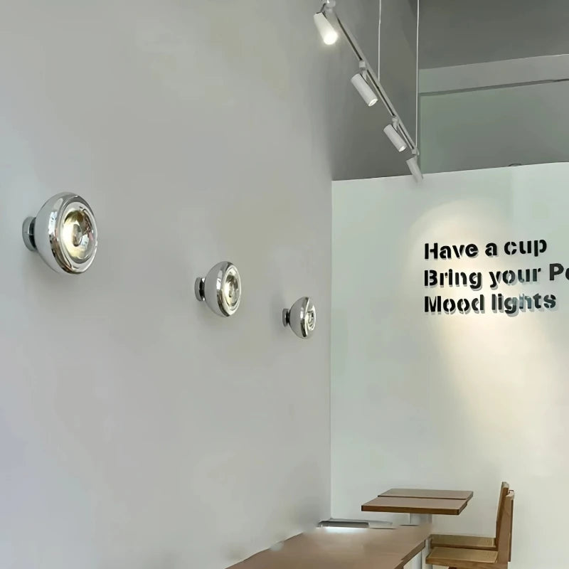 2026 Designer Lava Wall Lamp Chrome Gold Corridor Background Wall LED Living Room Bedroom Bedside Decorative Wall Light