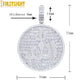 Iced Out Muslims Allah Pendant Necklace Silver Color Pave Zircon CZ Letter Charm Bling Women Men Hip Hop Jewelry