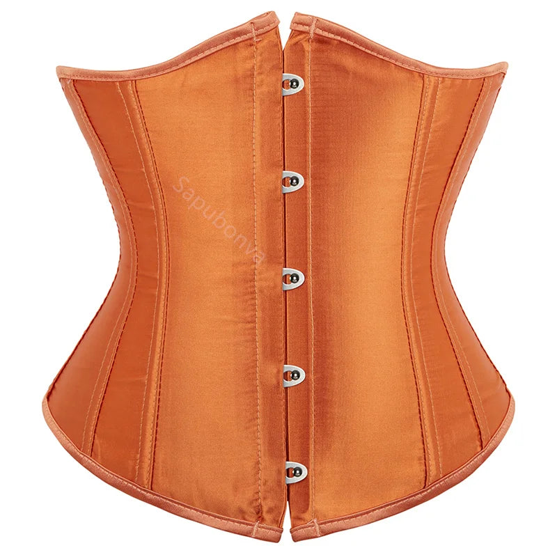Sapubonva Corset Underbust Waist Cincher Workout Shape Body Belt Shapewear Corsets and Bustiers Lingerie Plus Size Women Gothic