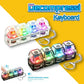 Illuminated Keyboard Keyring Clickable LED Button Toy for Stress Relief Perfect Fidget Gadget for Office Desk Anxiety Calming