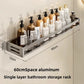 Maximize Your Space: No-Drill Aluminum Corner Shelf for Bathroom | All-in-One Shampoo Organizer & Towel Holder Solution