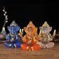Handmade Resin Lord Ganesha Statue Elephant God Ganpati Figurine for Home Altar Hindu Decor Prosperity Gift