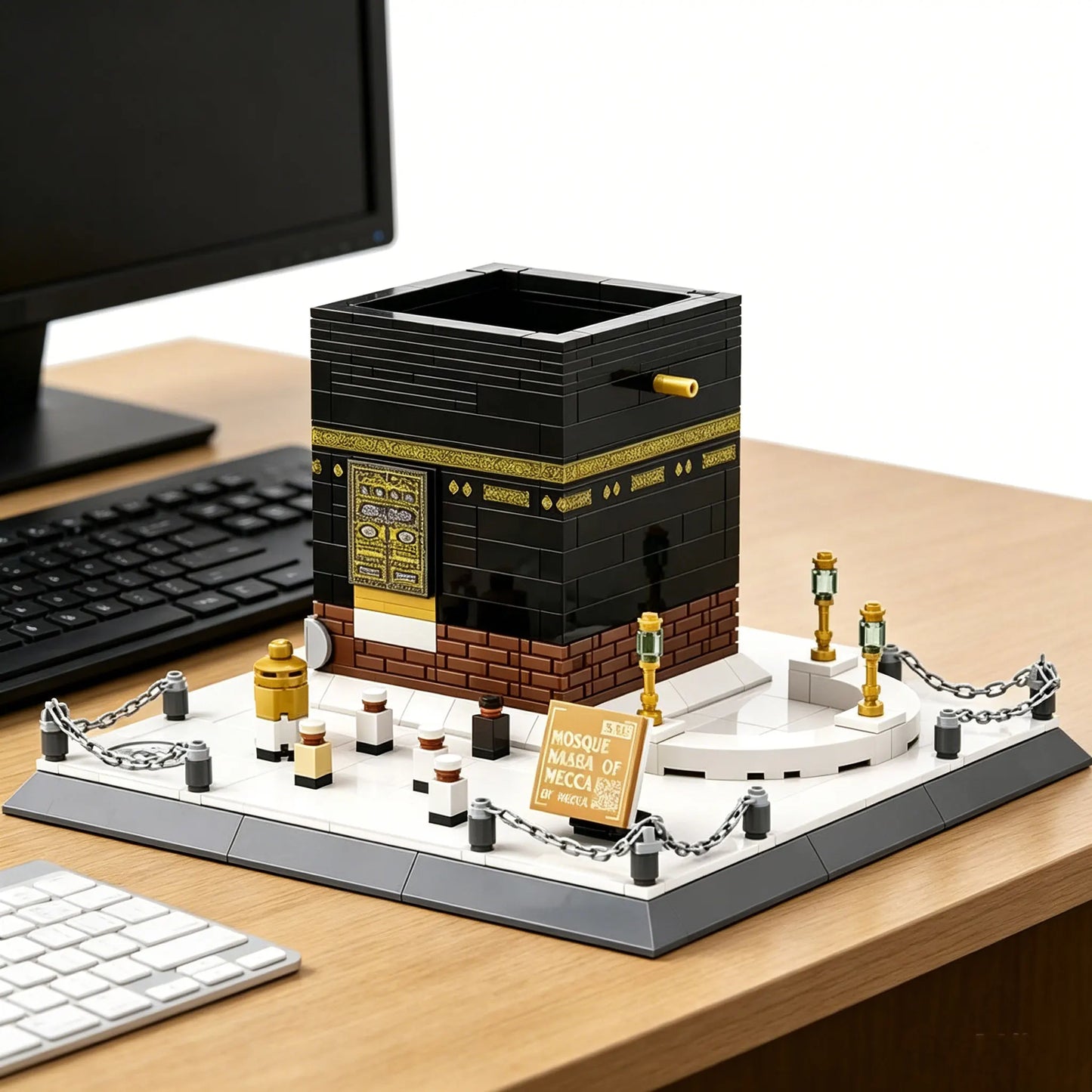 Luxury World Building Model 446 Pieces Plastic Set - Kaaba of Mecca - Educational Assembly Toy - Adult Toy - Gift